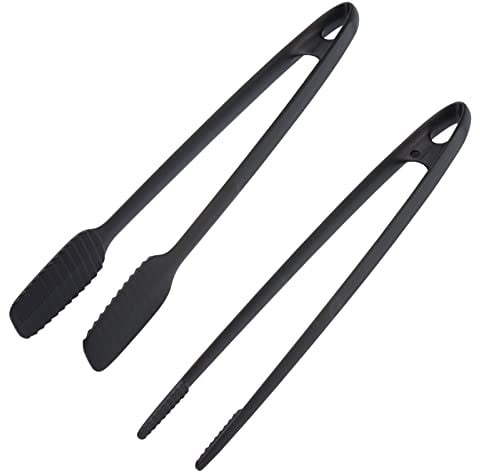Westmark Brat-/Servierpinzette und Grillzange, Set 2-tlg., Kunststoff, Länge: 29 und 33 cm, Schwarz, 286922E7