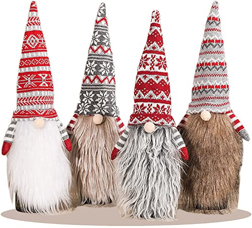 fiintrwa Weihnachtsflaschendekoration Weihnachtszwerge,Weihnachtsmann Bild Flaschenhülle für Weinflasche, Weihnachtsflaschentasche, Weihnachtsweinflasche