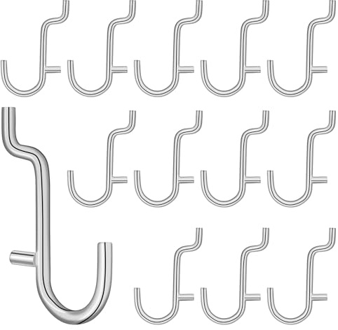 Angoily Pegboard Haken Aus Edelstahl 5X3X0.16 Zoll 20 Stück Lochwand Haken Für Werkstatt Garage Und Heimorganisation