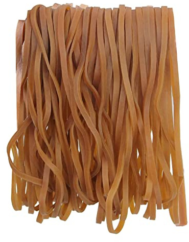 53 Stück Gummibänder Ringe, 200x5mm Gummiringe Breit gummiband rund Rubber Bands gummiringe groß für Büro Zuhause Schule(Braun)