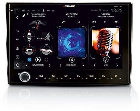 ZENEC Z-E3776 – Multimediasystem kompatibel mit FIAT Ducato, Autoradio mit 9“/22,9 cm Touchscreen, Wireless Android Auto/Apple CarPlay, DAB+, USB, zum Wohnmobil Navi erweiterbar