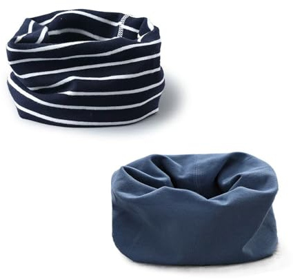 2 Stück Loop Kinder Baumwolle Herbst Winter Schal Baby Loop Hals Wärmer Mädchen und Junge