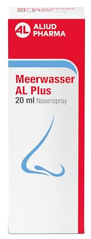 Meerwasser AL Plus Nasenspray, 20 ml: Natürliches Meerwasser Nasenpﬂegespray zur Unterstützung für gereizte & wunde Nasenschleimhaut, bei Erkältungen und allergischem Schnupfen, Medizinprodukt
