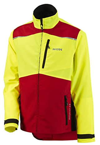 KOX Forstjacke Mistral 3.0 Rot/Gelb Größe L | KWF-Standard