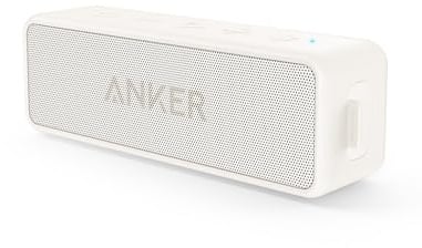 Anker soundcore 2 Bluetooth Lautsprecher, Fantastischer Sound, Enormer Bass mit Dualen Bass-Treibern, 24h Akku, Verbesserter IPX7 Wasserschutz, Kabelloser Lautsprecher für iPhone, Galaxy usw.