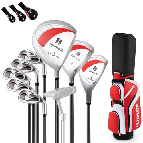 LIFEZEAL Komplettes Golfset für Damen, Golfschlägersätze mit Golftasche für Rechtshänder, Golfschläger-Set mit Fahrer 1#, Fairway 3#, Hybrid 4#, Eisen Zink 6-9#, Eisen Zink P#, Putter