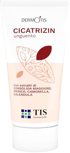 TIS Wund- und Heilsalbe — Narbenpflege Wundcreme und Brandsalbe mit Natürlichen Inhaltsstoffen zur Geweberegeneration — Ideal für Kratzer, Schnitte, Schwellungen, Insektenstiche, Sonnenbrand - 50g