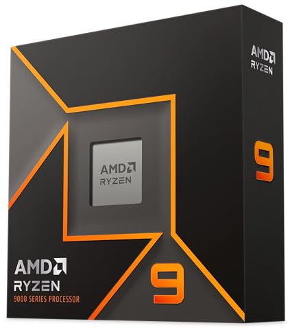 AMD Ryzen 9 9950X Prozessor (intergrierte Radeon Grafik, 16 Kerne/32 Threads, 170 W DTP, AM5 Sockel, 80MB Cache, Bis zu 5.7 GHz Frequenz Boost, Kein Kühler)