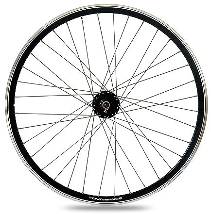 XB3 Vorderrad 28 Zoll Nabendynamo Shimano Hohlkammerfelge Laufrad für Felgenbremse, Schwarz