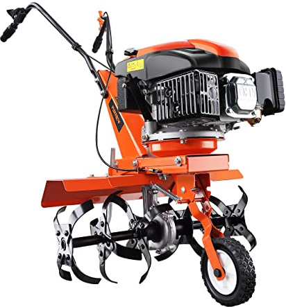 FUXTEC Benzin Gartenfräse Set FX-AF1139 inkl Breitenerweiterung Motorhacke Ackerfräse Bodenfräse Bodenhacke Kultivator mit Räder 139ccm 2,2KW
