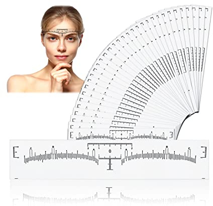 150 PCS Augenbrauen Lineal Einweg Permanent Make-up Microblading Augenbrauen Lineal Tattoo Aufkleber Positioniert für Augenbrauen Microblading Schablone