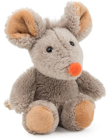 Schaffer Knuddel mich! Schaffer 3547 Plüsch Magnet Kuscheltier Maus Eddi, grau, 11 cm
