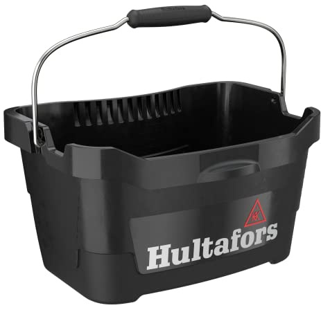 Hultafors Werkzeugeimer 15 Liter I I Hält bis zu 100kg I Ergonomisch geformter ultrastabiler Baueimer I Made in Sweden I 590101