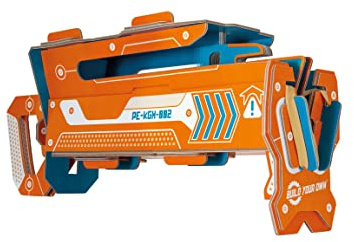 Build Your Own Papierflugzeugwerfer,Erstellen Sie einen voll funktionsfähigen Karton-Launcher,Enthält 10 Fold 'n' Fly Papierflugzeuge,Für Kinder ab 8 Jahren,Nachhaltiges Steck-Set,Bildung & STEM