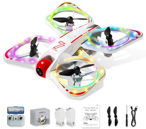 A ALPHA Mini Drohne mit Kamera 720P für Kinder Drohne Sp ielzeug ab 6 Jahre, drohne für Kinder mit Kamera Quadrocopter Spielzeug Indoor & Outdoor Geschenke für Jungen und Mädchen