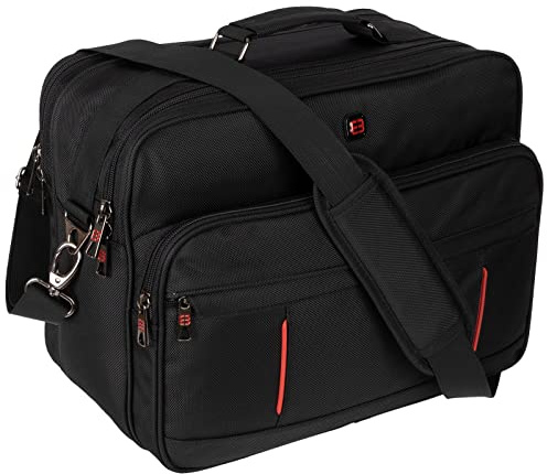 EAAKIE Arbeitstasche Umhängetasche Flugbegleiter Tasche Herrentasche Schwarz XXL