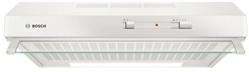Bosch DUL62FA21 Serie 2 Unterbauhaube, 60 cm breit, Um- & Abluft, LED-Beleuchtung gleichmäßige Ausleuchtung, Schiebeschalter, 3 Leistungsstufen, Vliesfilter, Black