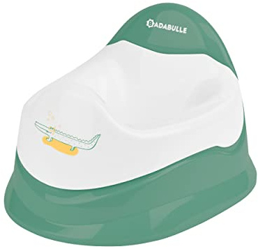 Badabulle Töpfchen Kinder Krokodil Babytöpfchen mit herausnehmbarer Schale, ergonomischer Sitz, 4 rutschfeste Füße, praktischer Griff, einfach zu reinigen, modernes Design, ab 12 Monaten