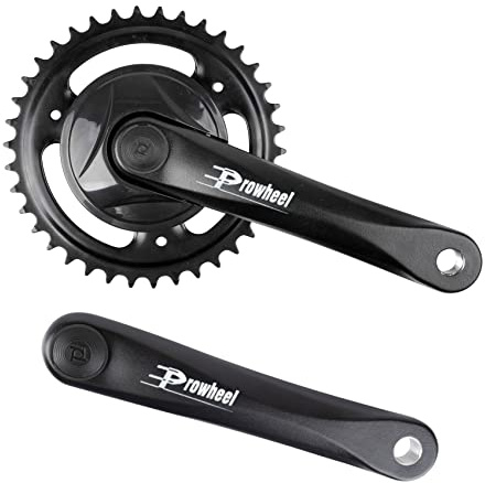 Unbekannt Kettenradgarnitur 38 Zähne 1-Fach, 170 mm Kurbel, schwarz