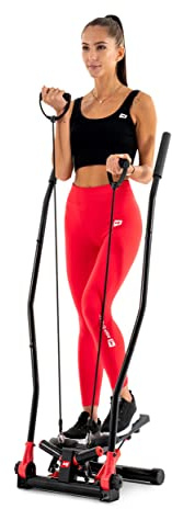 Hop-Sport Stepper HS-045S Slim, Swing Stepper mit LCD-Bildschirm, Steppgerät für Zuhause mit seitlichen Haltegriffen - platzsparend und stabil