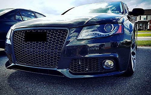Kompatibel mit A4 B8 8K Kühlergrill Wabengrill PDC Front Grill Schwarz Glanz 07-12