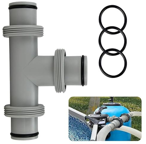 T-Stück Pool Schlauchverbinder Ø38mm, 3 Wege Poolschlauch Verbinder, Ø38mm Schlauch Schlauchverbinder Adapter, Pool Schlauchverbinder Verlängerung