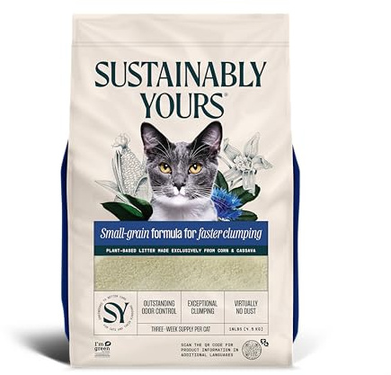 Sustainably Yours Katzenstreu – Feinkörnige Formel 4,5 kg