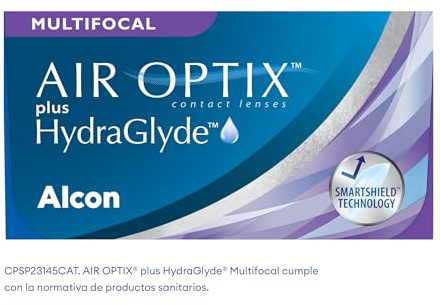 Air Optix plus HydraGlyde Multifocal Monatslinsen weich, 6 Stück / BC 8.6 mm / DIA 14.2 mm / ADD MED / -4.25 Dioptrien