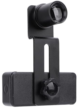 Mikroskop-Objektiv-Smartphone-Adapter, Mikroskop-Handy-Kamera-Adapter, Eingebautes 12,5-faches Mikroskop-Okular, für Smartphones mit Einer Breite von 70 Bis 90 Mm