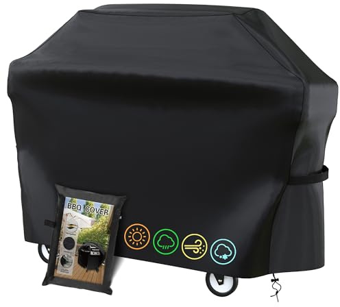 Grillabdeckung Wetterfest,Grill Abdeckhaube, Gasgrill,Gasgrill Abdeckung,Abdeckplane Grill,Wasserdicht,Winddicht,UV-Beständiges,Reißfest Grill (145 x61 x117)