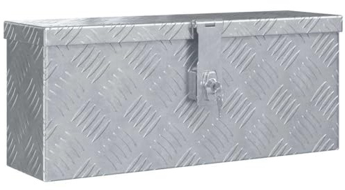 vidaXL Aluminiumkiste Silbern Alubox Aluminiumbox Transportkiste Alukoffer