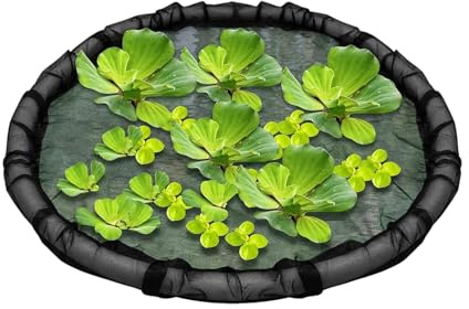 Teichpflanzenschutz, 45cm Schwimmender Pflanzenschutz Für Seen, Runde Schwimmende Teichinsel Pflanzen Für Teich, Schützt Ihre Schwimmenden Pflanzen