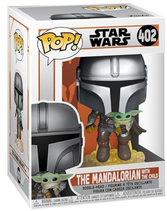 Funko Pop! Star Wars: The Mandalorian - Mando Flying mit Jet Pack - Vinyl-Sammelfigur - Geschenkidee - Offizielle Handelswaren - Spielzeug Für Kinder und Erwachsene - TV Fans