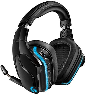 Logitech G935 Kabelloses Gaming-Kopfhörer (mit 7.1 Surround Sound, 50 mm Pro-G Klangtreiber, LYGHTSYNC RGB) (Generalüberholt)