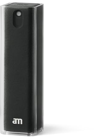 am Bildschirmreiniger Spray mit Mikrofasertuch – Displayreiniger für Handy, Tablet, Laptop & Auto-Displays 1 Pack, Schwarz