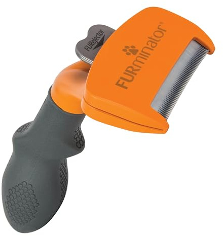 FURminator deShedding-Tool Hund Größe M Langhaar - Hundebürste für mittelgroße Hunde zur Entfernung der Unterwolle - Verbessertes Design