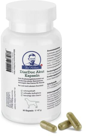 DiarDoc Akut von Dr. Hölter für Hunde bei akutem Durchfall und Verdauungsstörungen (90 Kapseln)