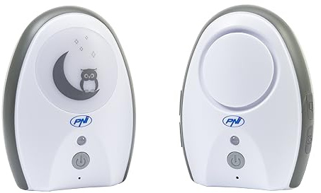 Audio Babyphone PNI B6500 kabellos, Gegensprechanlage, mit Nachtlampe, Vox- und Pager-Funktion, einstellbare Mikrofonempfindlichkeit