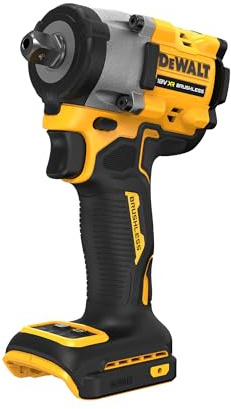 DEWALT 18V XR Brushless Kompakter 1/2-Schlagschrauber mit Stiftsicherung, Solo-Gerät, DCF922N-XJ