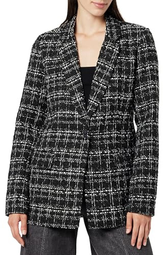 The Drop Blazer für Damen, Blake Lang, Schwarzer Bouclé, M