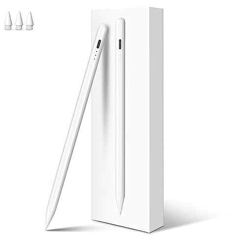 MEKO Stift für Apple iPad 2018-2026 mit Schnellladeleistung, Pen mit Palm Rejection und Neigungssensitivität, Pencil für iPad 6.-10./A16, Pro M4/13,11,12.9, Mini 5.-7., Air M2/M3 3.-5.