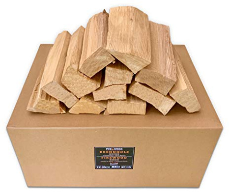 PINI Grillholz OHNE RINDE Buche 20 Kg Brennholz ca. 25 cm für Pizzaofen Grill Smoker Kamin Feuerschale