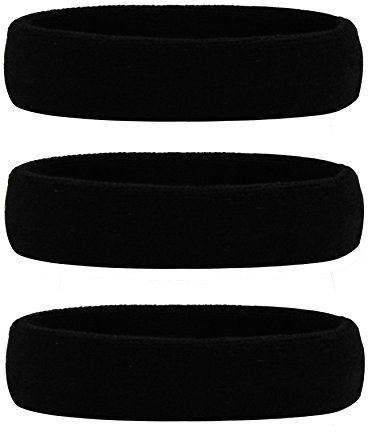 HANERDUN Schweißbänder Handgelenk Damen Herren Sport Kopfband Stirnband | Schweißband Handgelenk, Schweissband Stirn, Headband Men, Frottee Stirnband, Unisex, Laufen Fahrrad Joggen Tennis Fußball