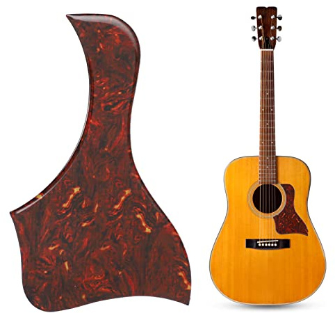 Tissting Akustikgitarren Pickguard, Universal PVC Schutzplatte | Gitarren-schlagbrett für Gitarrenkörper Schlagschutz Gitarre, für Bühne und Studio