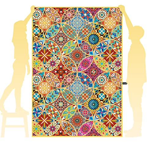 OCOOPA Mikrofaser Strandtuch - Extra großes 200x145 cm Schnell Trocknendes, Weiches, Leichtes, Pflegeleicht, Kompaktes, Sandfreies Handtuch, Perfekt für Strand Schwimmen