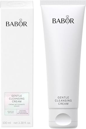 BABOR Gentle Cleansing Cream für trockene und empfindliche Haut, Besonders milde, hautfreundliche und cremige Reinigungslotion, Vegane Formel, Gentle Cleansing Milk, x 200 ml