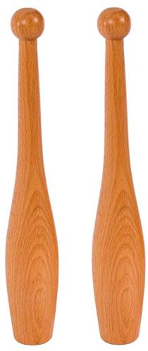 Sport-Tec Turnkeule aus Hartholz, 2er-Set, 45 cm