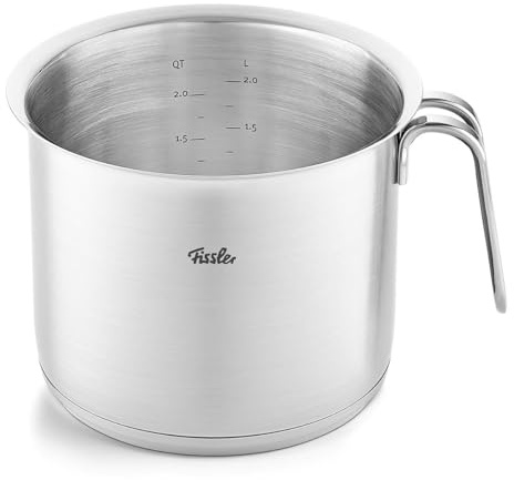 Fissler, Original-Profi Collection Milchtopf (Ø 16 cm, 2,6 L), Edelstahl, Schüttrand, Innenskalierung, Induktion