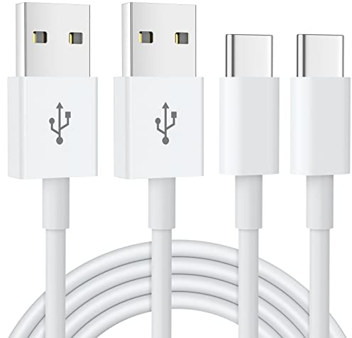 USB C Kabel [ 2Stück 1M ] iPhone 17 15 Carplay Kabel, USB A auf USB C Kabel Schnellladung für iPhone 17 16 15 Pro, Samsung Galaxy A55 A53 S24 S23 S22 S21 S20, Google Pixel, Hawei, PS5 Typ C Ladekabel