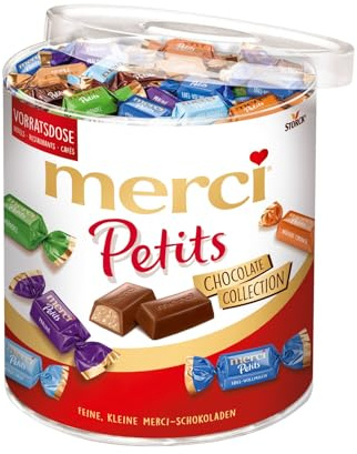Merci Petits Chocolate Collection 1kg Dose – Pralinen-Mix mit 7 Sorten